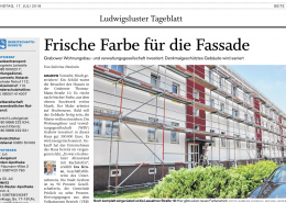 Ludwigsluster Tageblatt > Frische Farbe für Fassade – Quelle: https://www.svz.de/20452927 ©2021